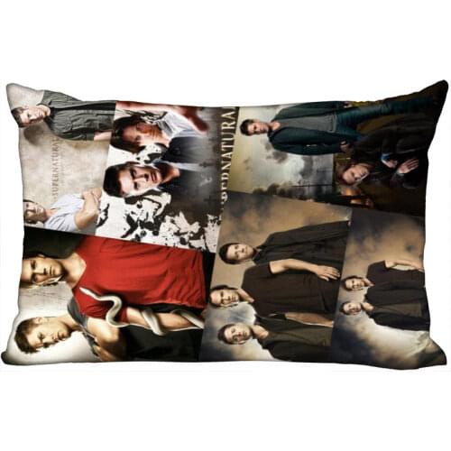 Supernatural Pillow Case Rectangle Shape Satin Fabric Pillow Cover For Sofa Home Bedroom Wedding Decoration Pillow Cases 0317