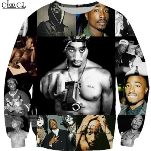 HX Rapper Amaru Shakur 2pac Tupac 3D Print Men Women Sweatshirts Fashion Hip Hop Long Sleeve Harajuku Tops Drop Shipping