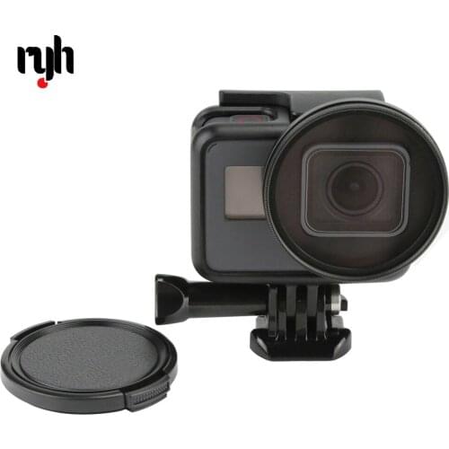 RYH Professional 52mm UV Filter for GoPro Hero 5 6 7 Black Action Camera with Lens Cover Mount For Go Pro 6 Accessories