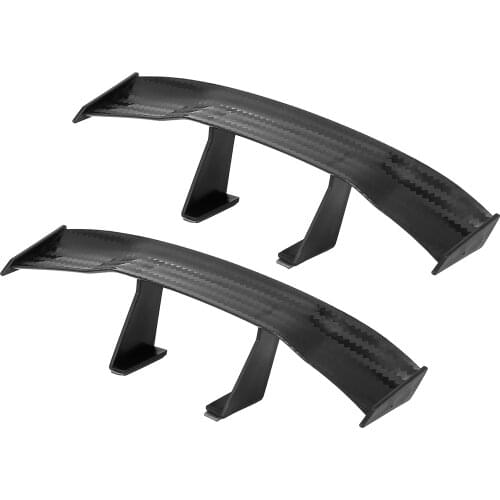 Uxcell 2pcs Universal Car Accessories Rear Small Wing Mini Spoiler Tail Decoration ABS Trim Spoiler Decoration