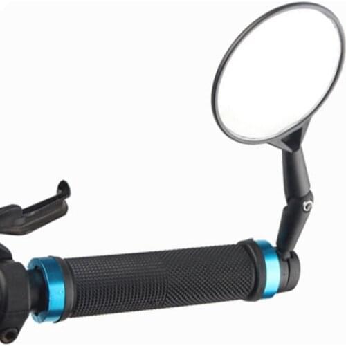 1pc Bicycle Rear Mirror Bike Handlebar End Mirror MTB Handlebar Side Safety Rear View Mirror Road Bike Cycling Flexible Rearview