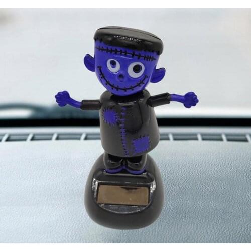 Solar Power Funny Swinging Boy Doll Car Interior Dashboard Ornament Decor Gift