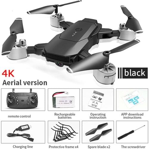 Gesture Photo Video FPV Remote Control Aircraft 4K 1080P 720P HD Camera Aerial Photography Foldable RC Drone with LED Lights