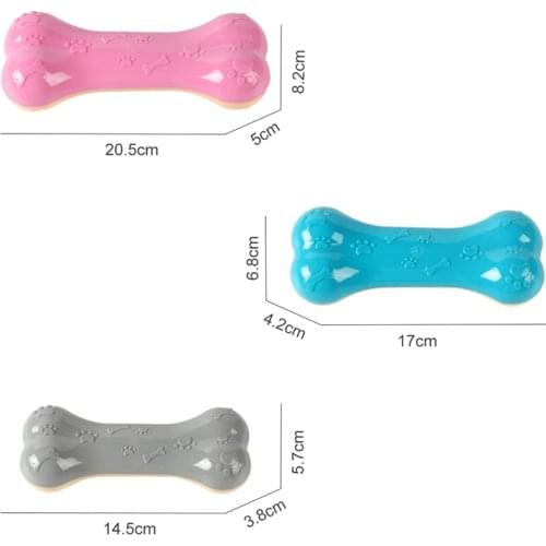 Dog Chew Toy Bone Shape Interactive Toy Pet Squeaky Toy Dog Sound Toy Puppy Chewing Toys Dog Teeth Cleaning Toy Legendog