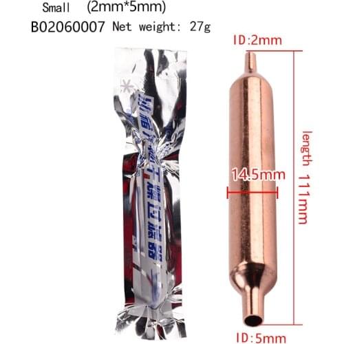 1 pcs copper filter drier Fridge Refrigerator Replacement Copper Strainer Filter Drier universal refrigeration dryer filter pipe