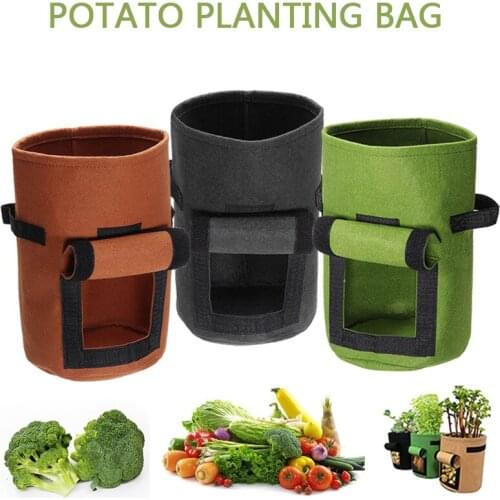 1pc Growing Bag Potato Planter Bag Vegetable Container Garden Fruit Planting Growing Bags Vegetable Seedling Growing Pots