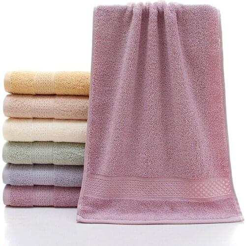 10x100% Cotton Beach Towel Terry Face Towels Bathroom 75*35cm 120g Thick Luxury Solid For SPA Adults Towels Bathroom Face For