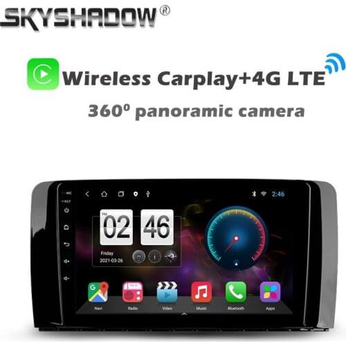 360 6GB+128GB Android 10.0 Car DVD Player GPS WIFI Bluetooth Radio For Mercedes Benz R class 2007-2011 W251 R280 R300 R320 R350