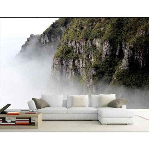 Custom photo 3d wallpaper Hd mountain cliff cloud landscape background living room decor 3d wall murals wallpaper for walls 3 d