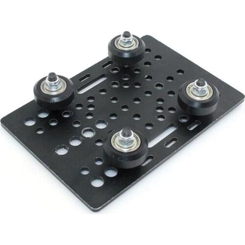 3D Printer Accessory Parts, Aluminum Alloy Gantry Plate + Plastic Pulley Wheel with Bearing, Used for 3D Printer
