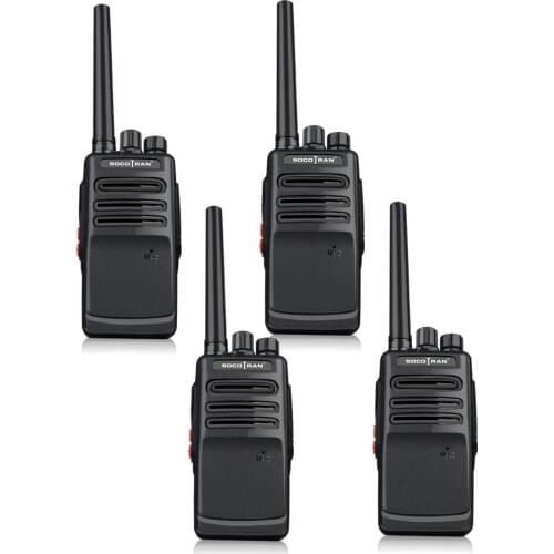 4Pcs SOCOTRAN Scrambler Walkie Talkie ham Radio SC-308 UHF Radio 400-470MHZ 3W Communicador Amadorfor for Hunting Security