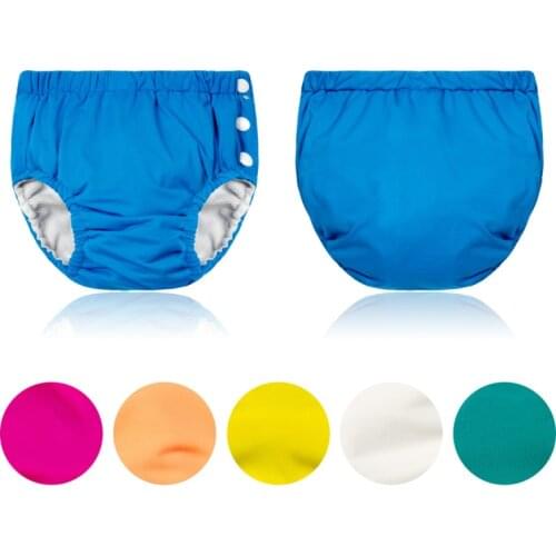 2020 Baby Diapers Washable Reusable Children Swim Nappies Grid/ Cotton Cloth Diaper Elastic Baby Cloth Nappy Swimming Pool Pants