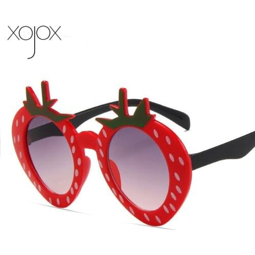 Children Sunglasses for Boys Girls Cartoons Strawberry Sun Glasses Praty Kids Eyeglasses
