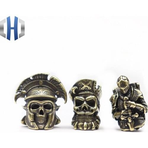 EDC Retro Paracord Beads Vicissitudes Templar Knight Brass Crusader Armor Warrior Knife Umbrella Rope Knife Beads Paracord