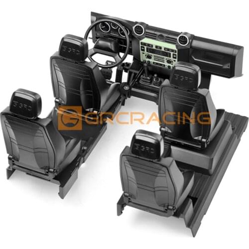 GRC Full Interior Body Shell Cab Seat Kit for 1/10 RC Crawler Car Traxxas TRX-4 TRX4 Denfender G161D