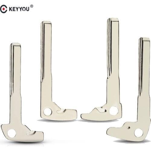 KEYYOU 10pcs For Mercedes Benz z A E S G CLK SLK ML Class W220 Smart Chrome Blank Fob Replacement Smart Key Uncut Blade Insert