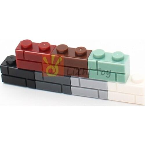 Moc Brick, Modified 1 x 2 with Masonry Profile (Brick Profile) Wall DIY Building Enlighten Block Bricks 98283