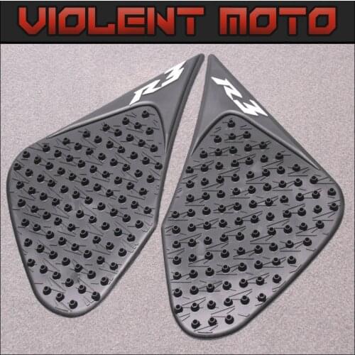 Motorcycle Anti slip Tank Pad 3M Side Gas Knee Grip Traction Pads Protector StickersFor Yamaha R3 2014 2015 2017 YZF-R3
