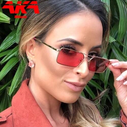 AKAgafas Luxury Brand Designer Sunglasses Women High Quality Square Sunglasses Women Candy Colors Glasses Mirror Oculos Feminino