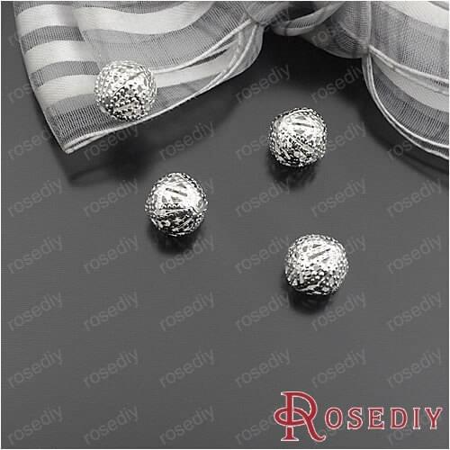 Wholesale Diameter 6mm/8mm/10mm/12mm/18mm Silver color Iron Hollow Beads Diy Jewelry Findings Accessories (JM4903)