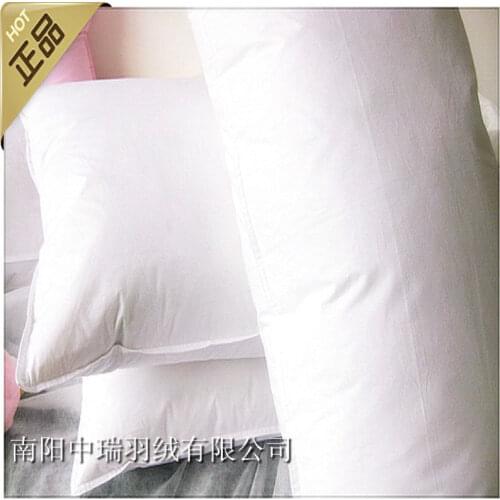 Goose feather & down pillow &neck health care pillow 74*48cm single pillow price white hot sale