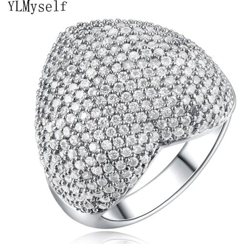 Excellent Heart ring anniversary gift jewelry fast shipping great jewellery wonderful crystal cz jewelry accessoris for women