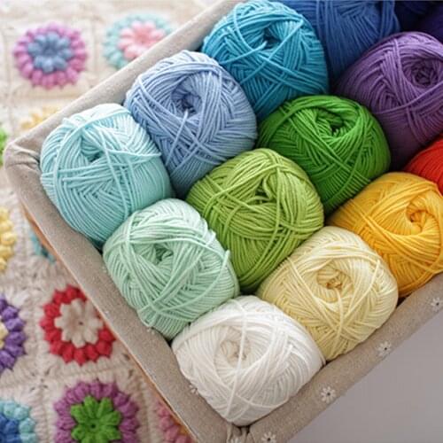 High Quality 2 balls/lot 200g 5 ply Natural Soft Combed Milk Cotton Yarn for Knitting Baby Health Organic Crochet Thread Z4427