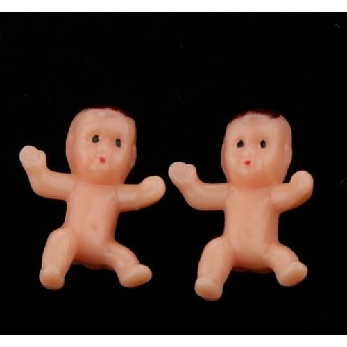 100Pcs Mini Plastic Babies for Ice Cube Game Baby Shower Decoration for Boy, Girl, Party Favors Supplies 1inch 2020