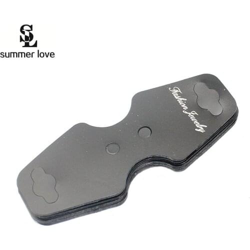 100pcs black jewelry cards tags plastic necklace holder display 3cm*8cm