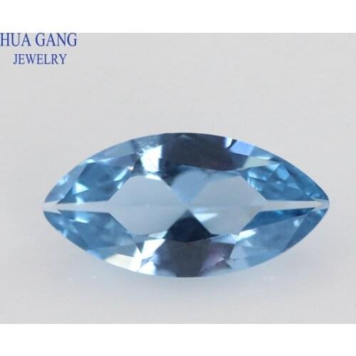 106# Spinel Blue Marquise Shape Brilliant Cut Synthetic Spinel Stone For Jewelry Size 1.5x3-8x16mm Free Shipping