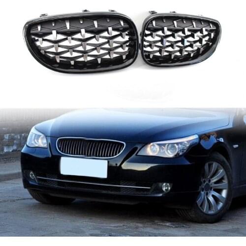 2Pcs Center Grille Anti-scratch Replacement Semi-electroplating Anti-corrosive Front Kidney Grill 51137065702 51712155447 511370