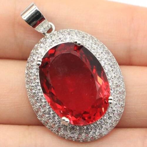 30x28mm Multi Color Swan Shape Created Citrine Tourmaline Aquamarine CZ Women Dating Silver Pendant Eye Catching