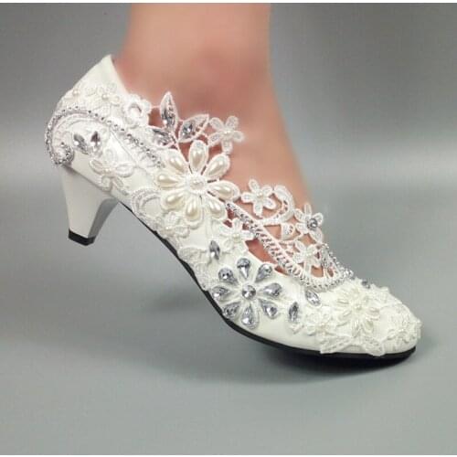 BaoYaFang New White wedding shoes Bride FASHION shoes Ladies Party dress shoes for woman High heels Pumps platform shoes