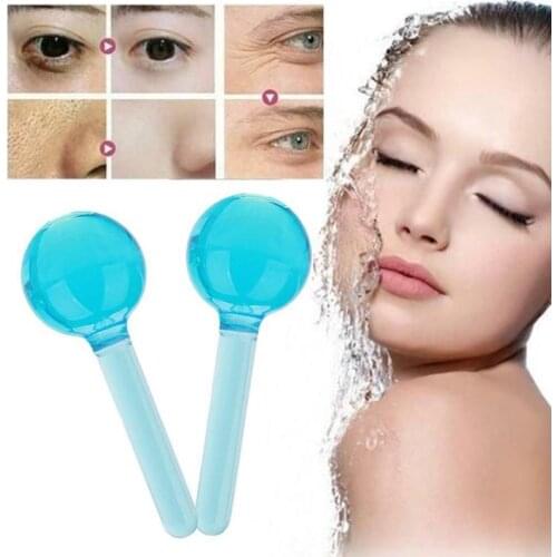 Large Beauty Ice Hockey ball Energy Crystal masajeador Cooling Water Ice Globes puck Face Eye massager Skin Care Tools