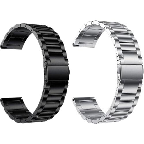 For Garmin Forerunner 645 Steel Bracelet Strap Watch Band Metal Classic Bracelet Stainless Three-Ball Steel Belt