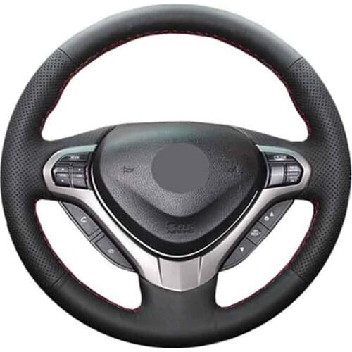 Car Steering Wheel Cover For Honda Spirior OId Accord Customize Steering Wrap Microfiber Leather Hand Sewing