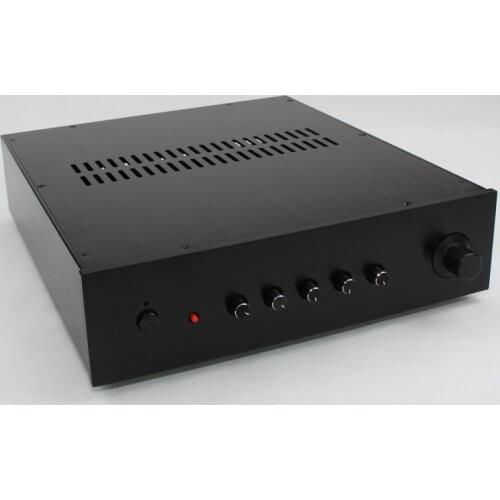 Size D380 W355 H92 All Almuminum 5.1 Preamp Amplifier Case Power Amplifier Chassis DIY Aluminum Box WA78