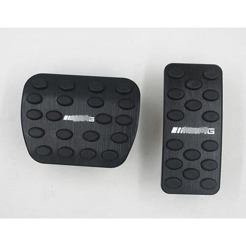 Aluminum Alloy Pedal Cover For Mercedes Benz 2019 2020 A200L/180L/220L No Drilling Aluminum Brake And Accelerator Pedal Covers