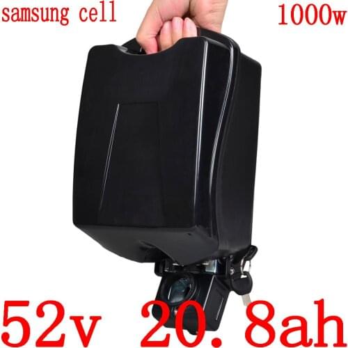 52V 20AH electric bicycle battery 52V 13AH 15AH 18AH 20AH Lithium battery use samsung cell for banfang 48V 500W 750W 1000W motor