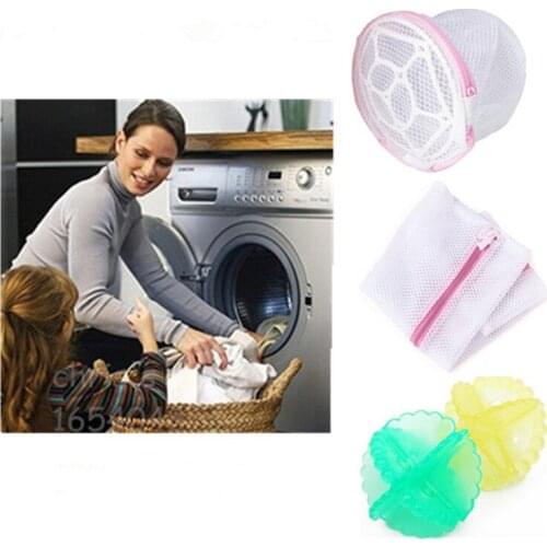 3pcs lot polyster foldable bra wash bags laundry bag, home washing machine usage protecting container for washing bra