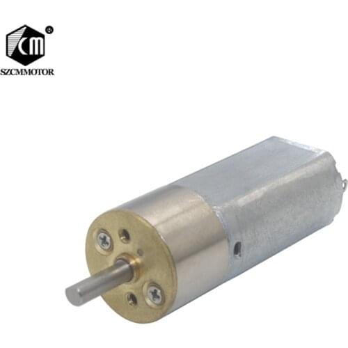 16mm Flat Geared Motor Mini Full Metal Electric DC 12V Gear Motor Micro DC Motor Low Speed 33RPM-340RPM Gearmotor