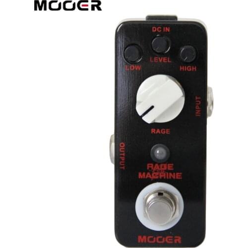 MOOER RAGE MACHINE Heavy Metal Distortion True Bypass Full Metal Shell Guitar Parts & Accessories