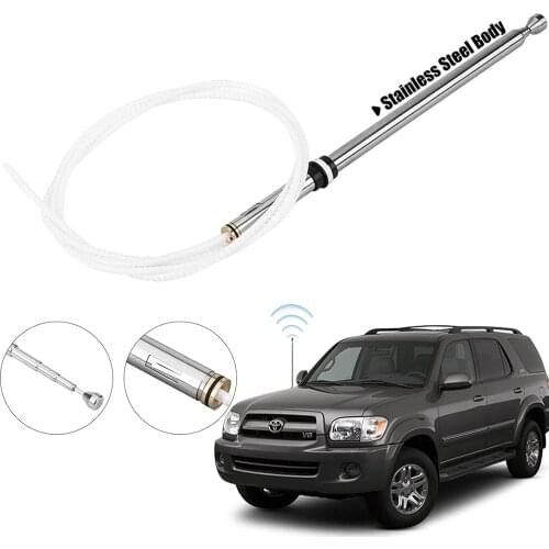 New Car Replacement Power Aerial AM/FM Radio Antenna Mast with Cable for Toyota Sequoia 2001-2007 86337AF011 New Car Replacemen
