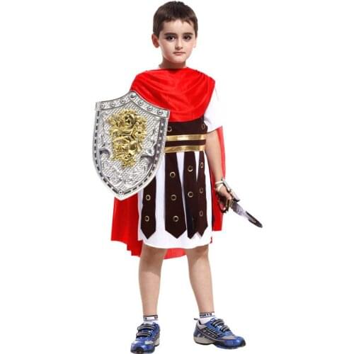 NEW Children G Roman Warrior Costume Prince Costume Boy Halloween Cosplay Party Costumes Performance Children