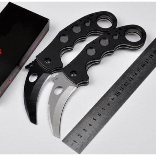 0961 Karambit Claw Fixed Blade Knife Tanto 5Cr15 Blade 57HRC Survival Tactical Camping Pocket Folding Claw Knife Gift Knives