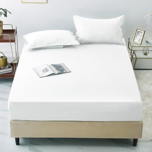 Pure Color Bed Sheet Fitted Sheet Reactive Printing Sheets Bedsheet Bedding Bed Linen Bed Mattress Cover