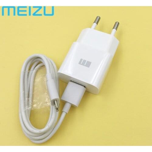 Original Meizu 5V 2A EU plug Home Charger usb Charge adapter 100cm Micro usb Cable For Mei zu M5S M6S M5 note M6 note E2 U20 U10
