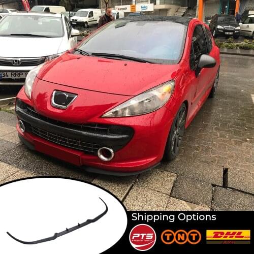 For PEUGEOT 207 CUPRA R FRONT SPOILER BUMPER LIP Euro Spoiler Lip Universal 3 pcs Body Kit