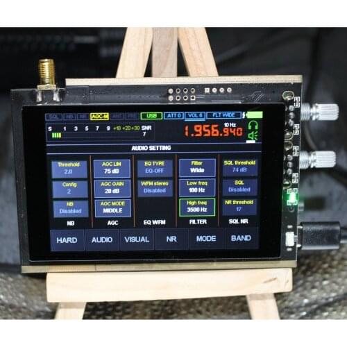 Professional 50KHz-200MHz Malachite SDR Radio Malahit DSP 3.5 Inch Touching Screen SDR HAM UHF Transceiver Receiver