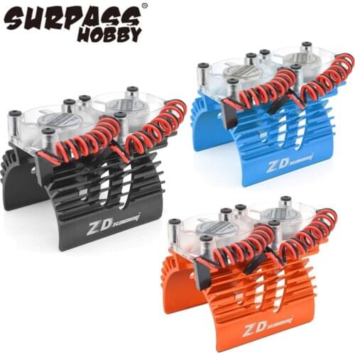 RC 40-42mm Heatsink With High Speed Cooling Fan for RC Hobbywing 1/8 1/10 4268 4274 4092 1515 1512 1518 Buggy Truck Cars Motors